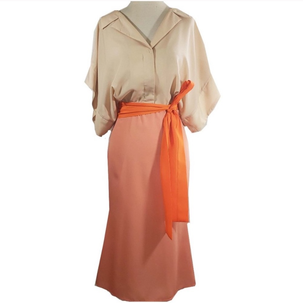 Anthropologie Colorblock Midi Dress, Chris Benz